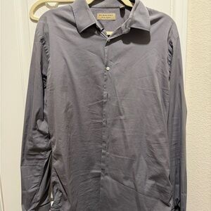 Burberry Men's Charcoal Dress Shirt